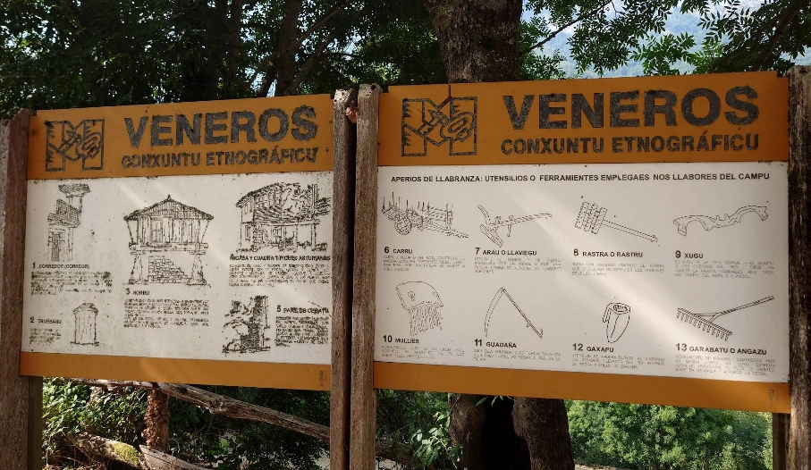 Conjunto etnografico de Veneros paneles aperos